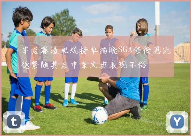 季后赛造犯规榜单揭晓SGA领衔恩比德紧随其后申京文班表现不俗